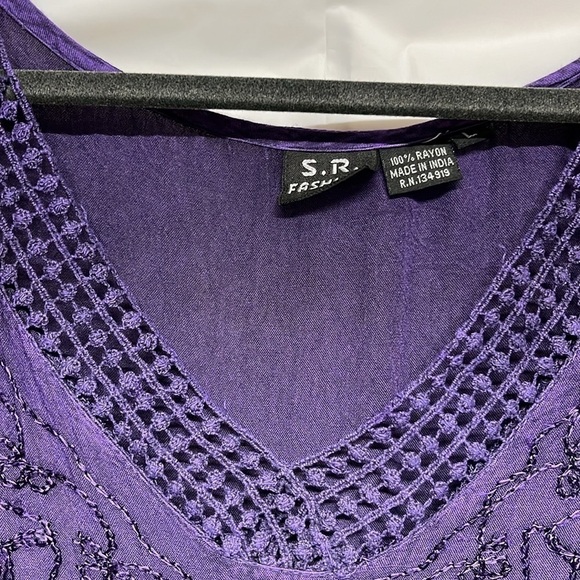 S.R. Fashions Embroidered Summer Maxi  Dress - Picture 4 of 12